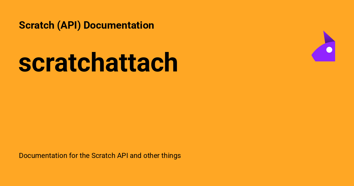 scratchattach - Scratch (API) Documentation